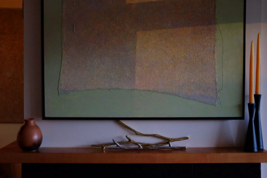 mid-spring (oil on canvas mounted on a cradled wood panel)