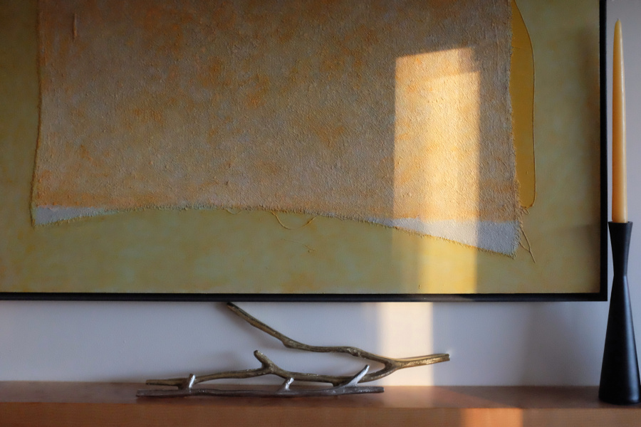 mid-summer (oil on canvas mounted on a cradled wood panel)